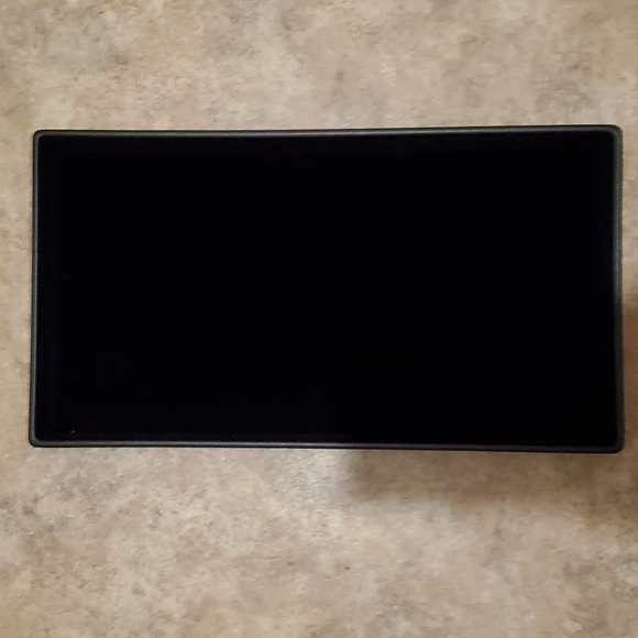 Black velvet jewelry display tray, almost 17" x 9" x 1.75" NEW Celebrating Home - Picture 1 of 5